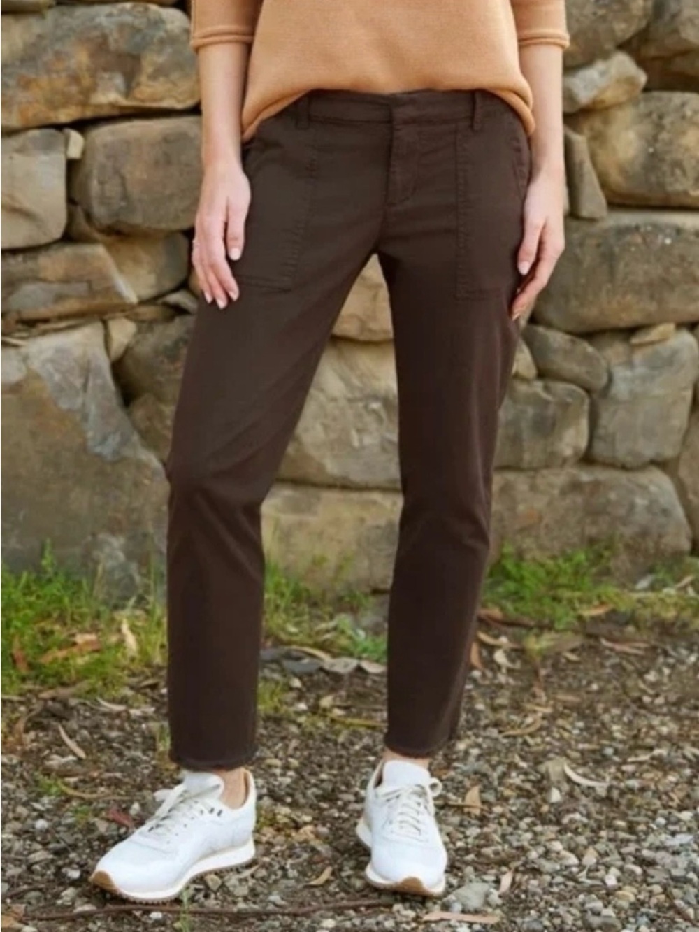Frank & Eileen Chocolate Brown Blackrock Utility Pant - FITS LIKE A 8